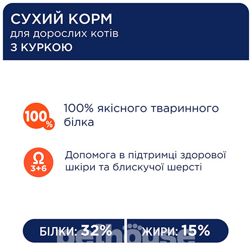 Клуб 4 лапы Premium с курицей для взрослых кошек