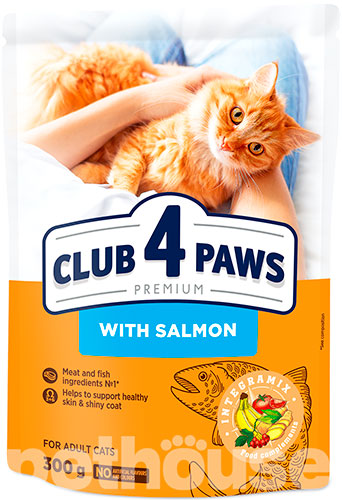 Клуб 4 лапы Premium с лососем для взрослых кошек, фото 2
