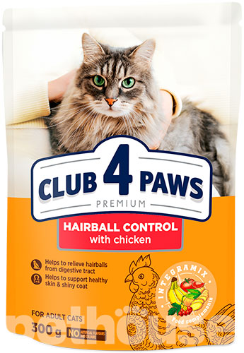 Клуб 4 лапы Premium Hairball Control для взрослых кошек, фото 2
