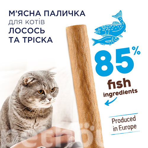 Клуб 4 лапи Premium М’ясна паличка з лососем і тріскою для котів, фото 2