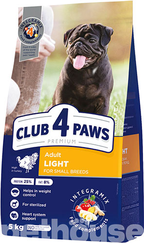 Клуб 4 лапы Premium Light для взрослых собак малых пород