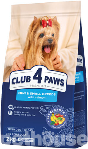 Клуб 4 Лапы Premium с лососем для собак малых и миниатюрных пород