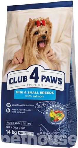 Клуб 4 Лапы Premium с лососем для собак малых и миниатюрных пород