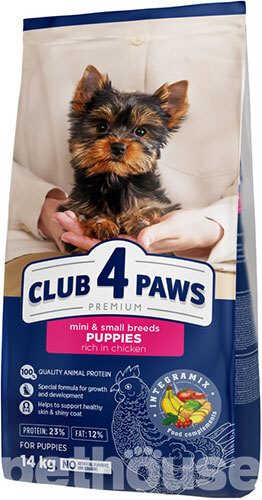 Клуб 4 Лапы Premium с курицей для щенков малых и миниатюрных пород