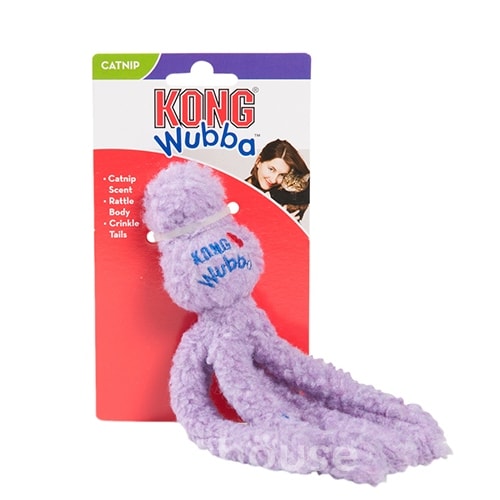 Kong Hugga Wubba Іграшка з м'ятою для котів, шелестить, фото 2