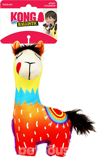 Kong Ballistic Vibez Llamas Іграшка "Лама" з пискавкою для собак Kong Ballistic Vibez Llamas Іграшка "Лама" з пискавкою для собак