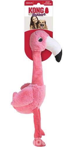 Kong Shakers Honkers Flamingo Іграшка "Фламінго" з пискавкою для собак Kong Shakers Honkers Flamingo Іграшка "Фламінго" з пискавкою для собак