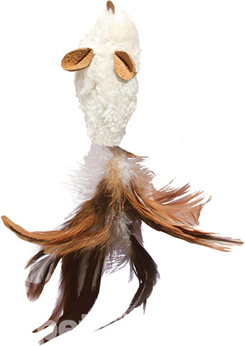 Kong Refillables Feather Mouse Іграшка "Миша" із котячою м'ятою та пір'ям для котів