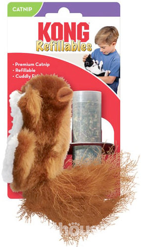 Kong Refillables Squirrel Іграшка "Білочка" з котячою м'ятою для котів