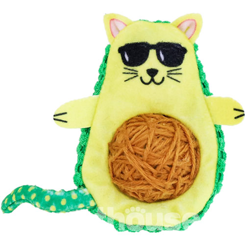 Kong Wrangler AvoCATo Интерактивная игрушка "АвоКОТо с клубочком" для кошек