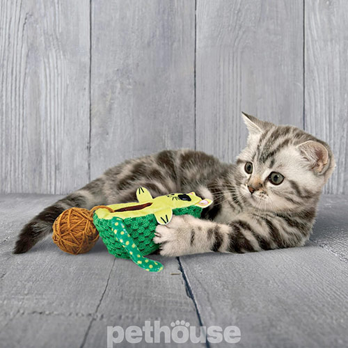 Kong Wrangler AvoCATo Интерактивная игрушка "АвоКОТо с клубочком" для кошек