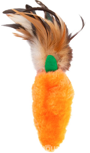 Kong Refillables Carrot Feather Игрушка "Морковь" с кошачьей мятой и перьями для кошек
