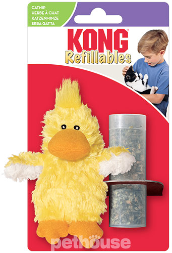 Kong Refillables Duckie Іграшка "Каченя" з котячою м'ятою для котів