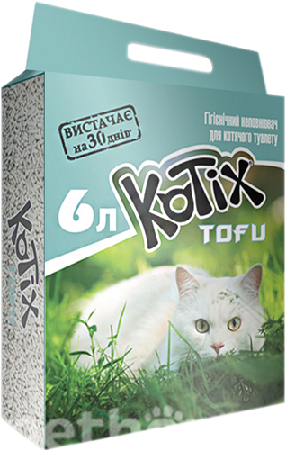 Kotix Tofu Соєвий наповнювач для котячого туалету, без аромату