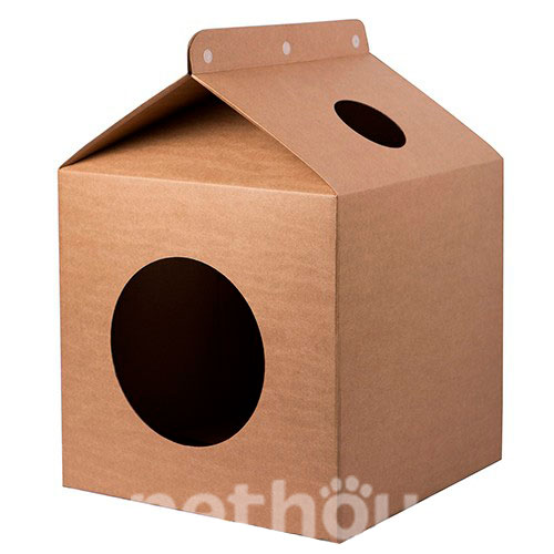 Домики для кошек из картона (47 фото)
