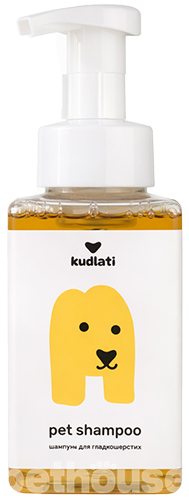 Kudlati Шампунь-пінка з ніацинамідом та інуліном для гладкошерстих собак та котів