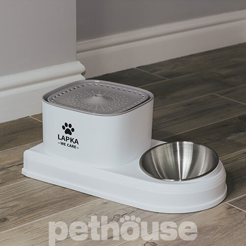 Lapka 2in1 Питний фонтан з мискою Cat Water Fountain with Bowl