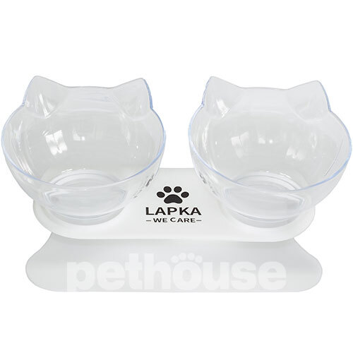 Lapka Двойная кормушка Double Cat Food Bowl