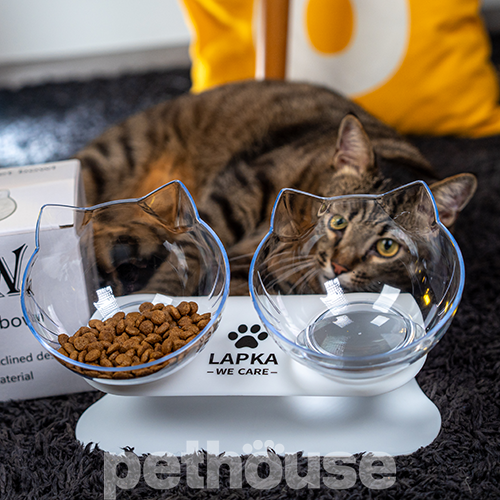 Lapka Двойная кормушка Double Cat Food Bowl