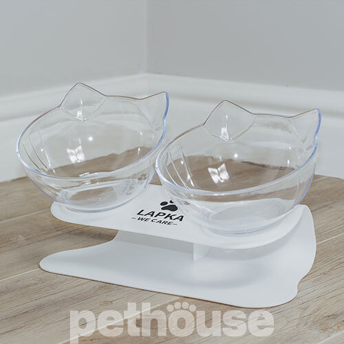 Lapka Двойная кормушка Double Cat Food Bowl