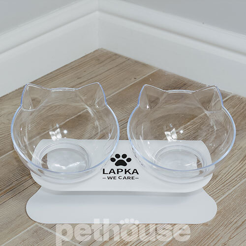 Lapka Двойная кормушка Double Cat Food Bowl