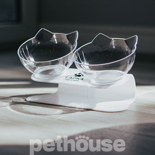 Lapka Двойная кормушка Double Cat Food Bowl