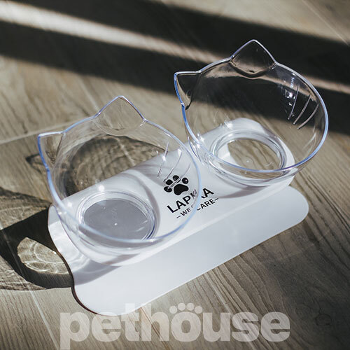 Lapka Двойная кормушка Double Cat Food Bowl