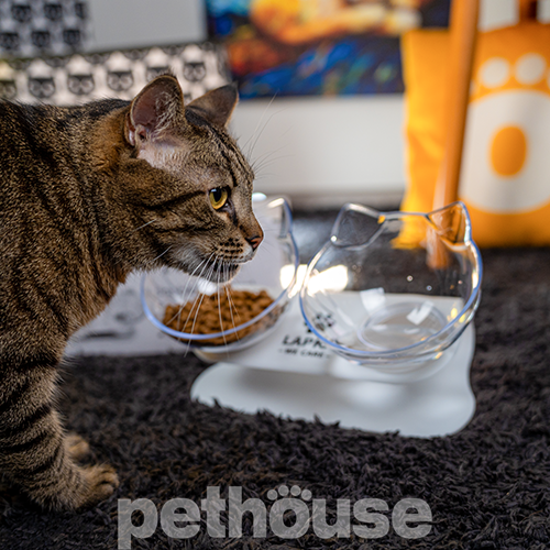 Lapka Двойная кормушка Double Cat Food Bowl