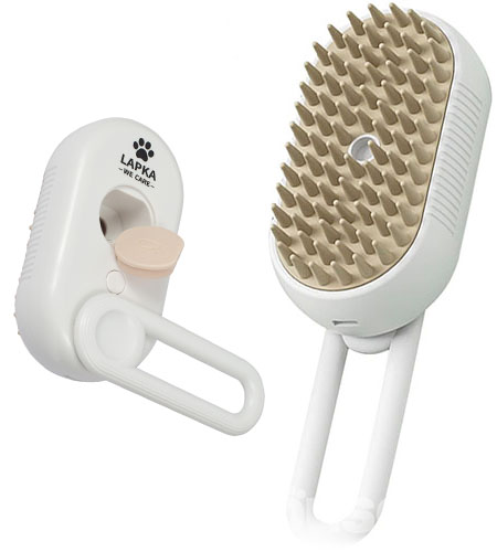 Lapka Steamy Pet Brush Массажная паровая щетка для кошек и собак