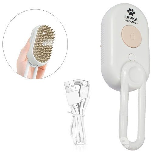 Lapka Steamy Pet Brush Массажная паровая щетка для кошек и собак