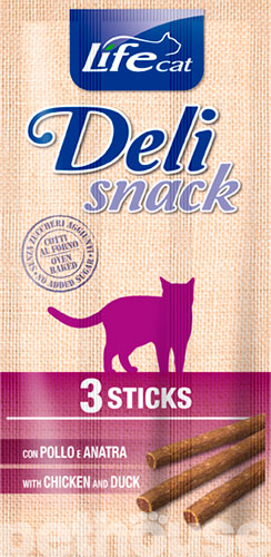 LifeCat Sticks Deli Snack з качкою та куркою для котів