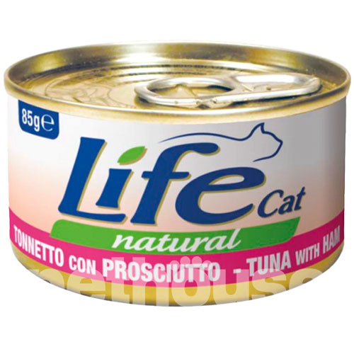 LifeCat Тунець з курячою шинкою для котів