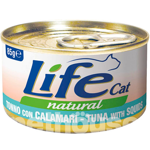 LifeCat Тунець з кальмарами для котів