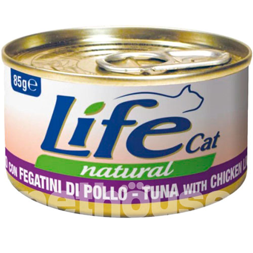 LifeCat Тунец с куриной печенью для кошек