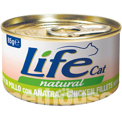 LifeCat Куряче філе з качкою для котів