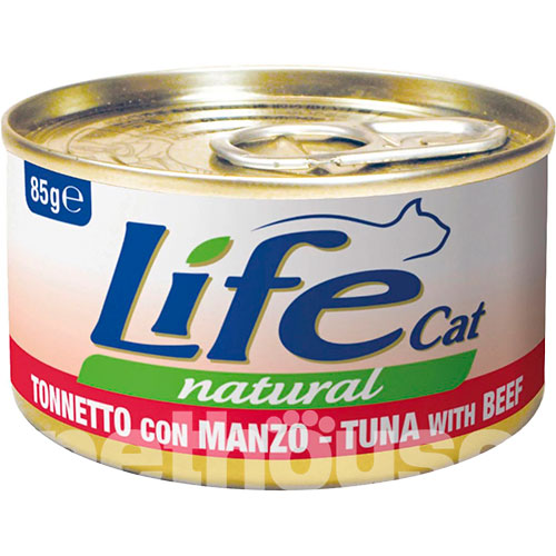 LifeCat Тунець з яловичиною для котів