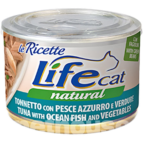 LifeCat le Ricette Тунец с океанической рыбой и овощами для кошек