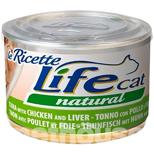 LifeCat le Ricette Тунець з куркою та курячою печінкою для котів