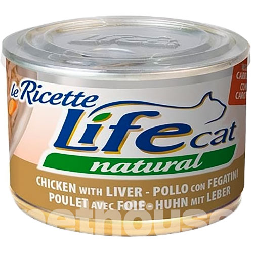LifeCat le Ricette Куриное филе с печенью и морковью для кошек