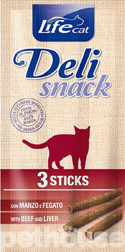 LifeCat Sticks Deli Snack з яловичиною та печінкою для котів