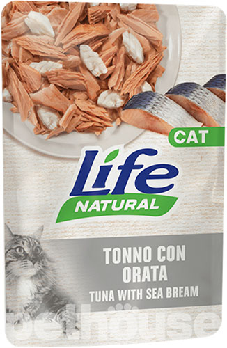 LifeCat Тунець з дорадо в желе для котів, пауч