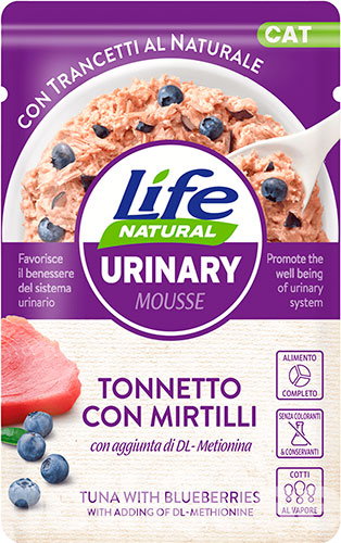 LifeCat Urinary Mousse Тунець із чорницею для котів, пауч