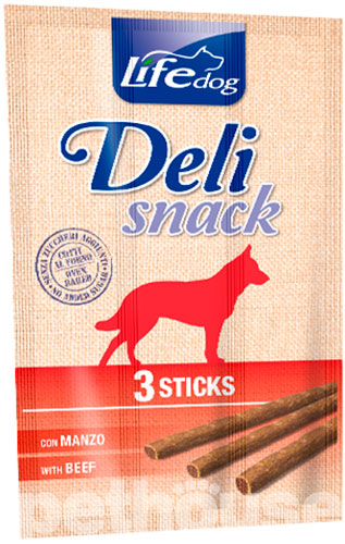 LifeDog Sticks Deli Snack с говядиной для собак 