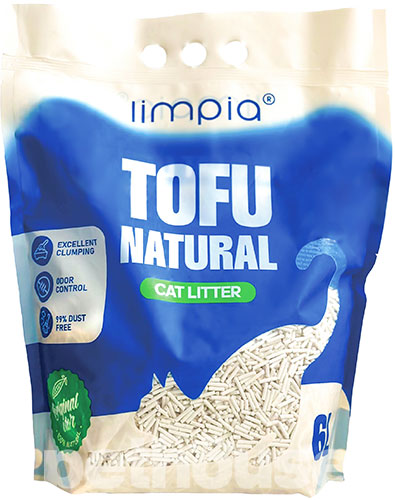 Limpia Tofu Соевый наполнитель для кошачьего туалета, без аромата