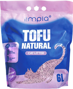 Limpia Tofu Соєвий наповнювач для котячого туалету, з ароматом лаванди