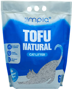 Limpia Tofu Соевый наполнитель для кошачьего туалета, с активированным углем