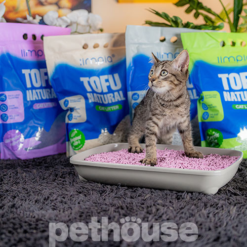 Limpia Tofu Соевый наполнитель для кошачьего туалета, с активированным углем