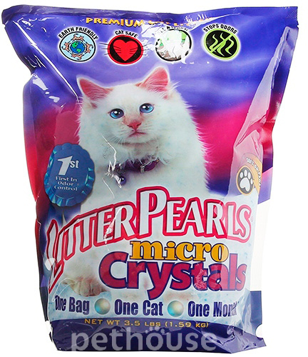 Litter Pearls Micro Crystals, кварцовий наповнювач для котячого туалету