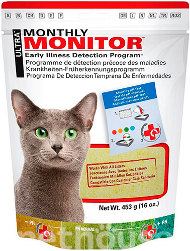 Litter Pearls MonthlyMonitor, індикатор рН сечі котів