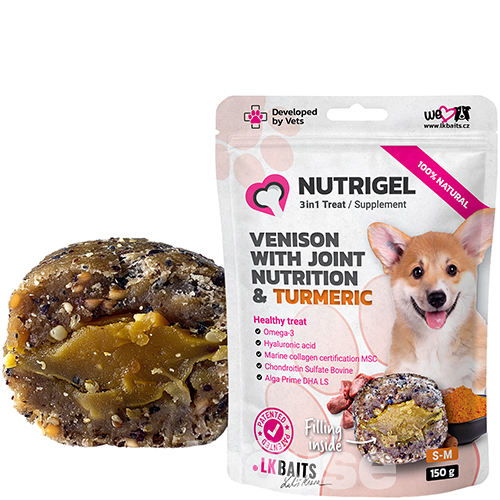 LK Baits Pet Nutrigel Wild Game Функціональні ласощі з дичиною та куркумою для суглобів для собак середніх порід